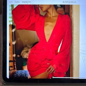 Rat & Boa “Isabella Red” dress